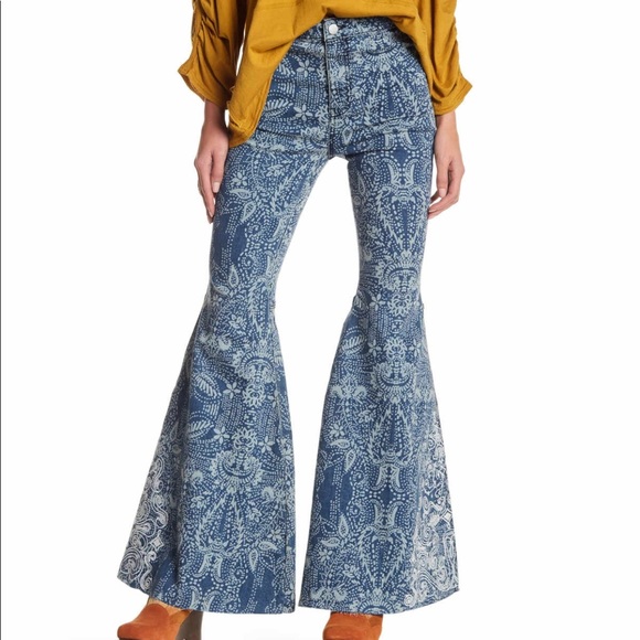 patterned bell bottoms